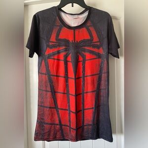 Red and Black Spider Graphic T-Shirt (2XL) Unisex